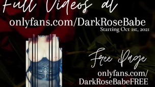 DarkRoseBabe Solo Play with Glass Dildo