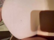 [生ハメ中出し]立ちバックで揺れるぽっちゃり彼女のデカ尻 13/16