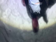 Girl Desperately Pisses Her Jeans In The Snow 2/16