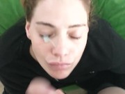 Getting A Big Glob of Cum on Her Face - Heather Kane 16/16