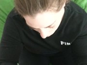 Getting A Big Glob of Cum on Her Face - Heather Kane 4/16