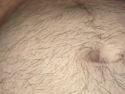 Jerking my big white cock with cum through penis plug with huge cum shot