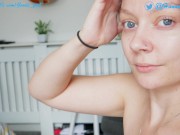 Cute Amateur Girlfriend Takes Massive HD Facial - Hannah Goode 3/16