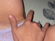 Got horny at my friends place and masturbated before going to bed, had to be silent - ABabyOF 1/16
