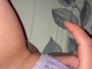 Got horny at my friends place and masturbated before going to bed, had to be silent - ABabyOF 2/16