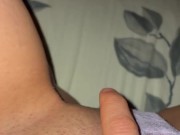 Got horny at my friends place and masturbated before going to bed, had to be silent - ABabyOF 6/16