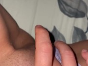 Got horny at my friends place and masturbated before going to bed, had to be silent - ABabyOF 7/16