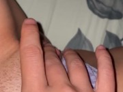 Got horny at my friends place and masturbated before going to bed, had to be silent - ABabyOF 8/16