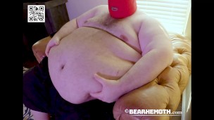 Bearhemoth Huge Belly Jiggle plus Slow Motion - Giant six foot four, 702+ pound Superchub!