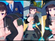 【エロゲーコイカツ！】炎炎ノ消防隊(Fire Force) 茉希尾瀬3DCG巨乳アニメ動画[Hentai Game Koikatsu! Maki Oze(Anime 3DCG Video)] 15/16