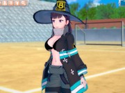 【エロゲーコイカツ！】炎炎ノ消防隊(Fire Force) 茉希尾瀬3DCG巨乳アニメ動画[Hentai Game Koikatsu! Maki Oze(Anime 3DCG Video)] 2/16