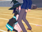 【エロゲーコイカツ！】炎炎ノ消防隊(Fire Force) 茉希尾瀬3DCG巨乳アニメ動画[Hentai Game Koikatsu! Maki Oze(Anime 3DCG Video)] 6/16