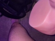 Vocally Fucking Toy Pussy and Keeps Fucking After Cumming