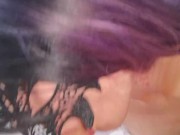 Horny big ass mom rides cock and gets cum in mouth. 13/16