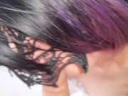 Horny big ass mom rides cock and gets cum in mouth. 14/16