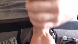 Rubbing one out watching porn with milky load