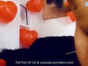 Latina hottie plays with her tight pussy while using a butt plug 6/16