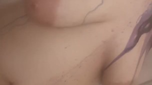 Drip dye over tits 2