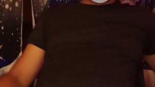 Pinoy in white brief, caressing his massive dick, part5 (CUM PART)
