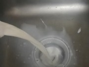 Poor sink gets from spoiled milk 7/16