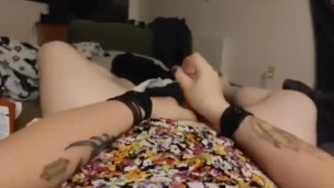 Moaning and Cumming Hard In a Cute Little Dress