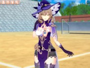 【エロゲーコイカツ！】原神 リサ・ミンツ3DCG巨乳アニメ動画[Hentai Game Koikatsu! Genshin Lisa(Anime 3DCG Video)] 1/16