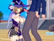 【エロゲーコイカツ！】原神 リサ・ミンツ3DCG巨乳アニメ動画[Hentai Game Koikatsu! Genshin Lisa(Anime 3DCG Video)] 4/16