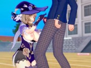 【エロゲーコイカツ！】原神 リサ・ミンツ3DCG巨乳アニメ動画[Hentai Game Koikatsu! Genshin Lisa(Anime 3DCG Video)] 5/16