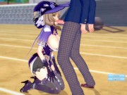 【エロゲーコイカツ！】原神 リサ・ミンツ3DCG巨乳アニメ動画[Hentai Game Koikatsu! Genshin Lisa(Anime 3DCG Video)] 6/16