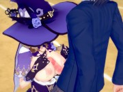 【エロゲーコイカツ！】原神 リサ・ミンツ3DCG巨乳アニメ動画[Hentai Game Koikatsu! Genshin Lisa(Anime 3DCG Video)] 9/16