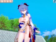 【エロゲーコイカツ！】原神 甘雨(かんう)3DCG巨乳アニメ動画[Hentai Game Koikatsu! Genshin Ganyu(Anime 3DCG Video)] 3/16