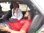 Ladygold Africa Had a Good Time With Nigerian Porn Star Krissyjoh in The Car