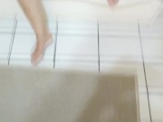 Video 2 of 2 - Latin mother shows off on the beach, masturbates very excited in front of the hotel o