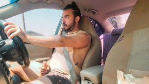 Cumming in traffic 