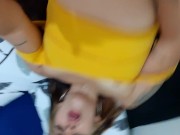 Schoolgirl strips for her stepbrother 7/16