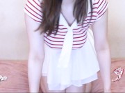 Challenge yourself to see how far and short you can cut your clothes so they don't come out 14/16