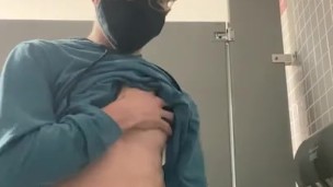 Twink Boy Jacks Off At Work