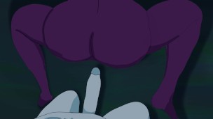 Moon Elf Fucks Dark Elf Rough at Sword Point Outside in Field At Night Hentai Cartoon Animation