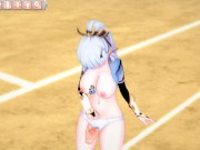 【エロゲーコイカツ！】原神 神里綾華3DCG巨乳アニメ動画[Hentai Game Koikatsu! Genshin Ayaka Kamisato(Anime 3DCG Video)] 3/16