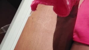8:54pm wiped my cum up after Nutting and its dropping off the rag