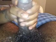 MOISTURIZED HANDJOB FEELS MUCH BETTER WHEN EBONY DOES IT!!!!! #Big&BLACK 7/16