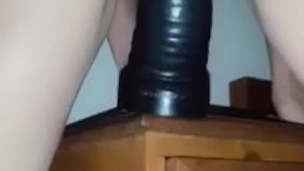 My creamy milf slut pussy gets stretched out by Mr Hankey’s rabbit as I take it balls deep