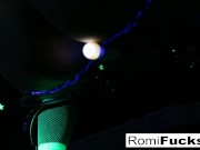 Romi Rain toying with her pussy 8/16