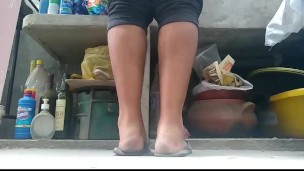 PLAYING WITH MY FEET AFTER WORK