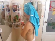 Striptease dancing in shower room. Do you wanna fuck a nude chick in the shower? cam 1-6 3/16