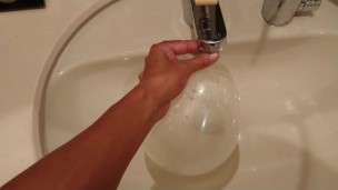 【興奮注意】風船オナニーでイケメンが本気でイッてみた !【Excitement attention】IMasturbated with balloon