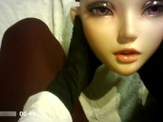 Night of Masks Part Jill! A lonely girl plays with herself and her female doll mask Jill...