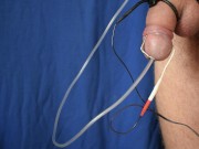 Hot orgasm from sounding ESTIM to cum in the tubule 14/16