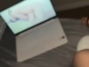 Redhead Doggy style while watching porn together 10/16