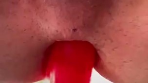 Trying my new dildo during self-isolation